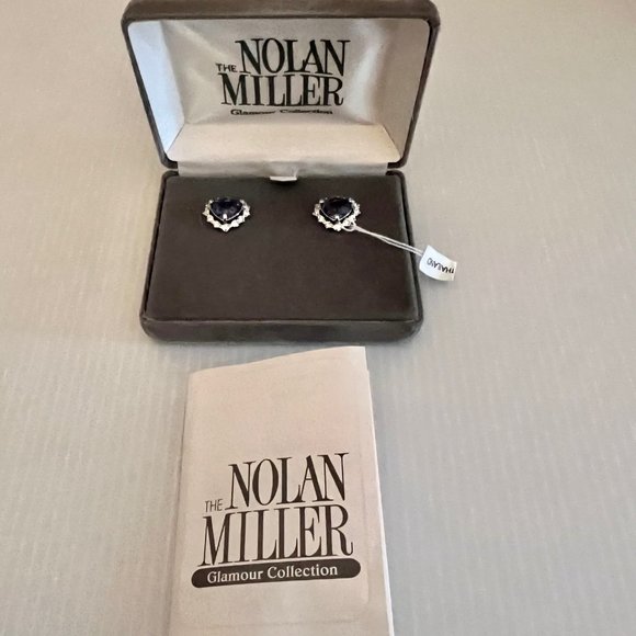 NWT Nolan Miller Tanzanite Earrings - Picture 2 of 6